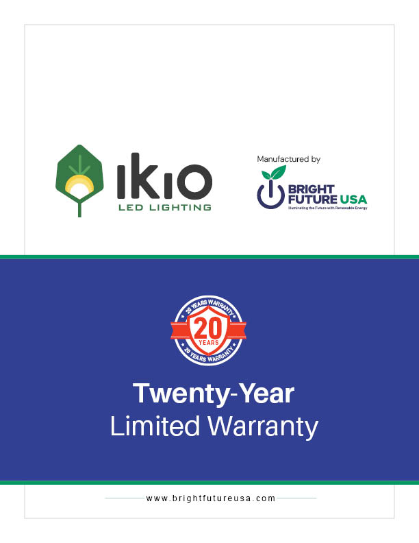 20 Year Warranty Document